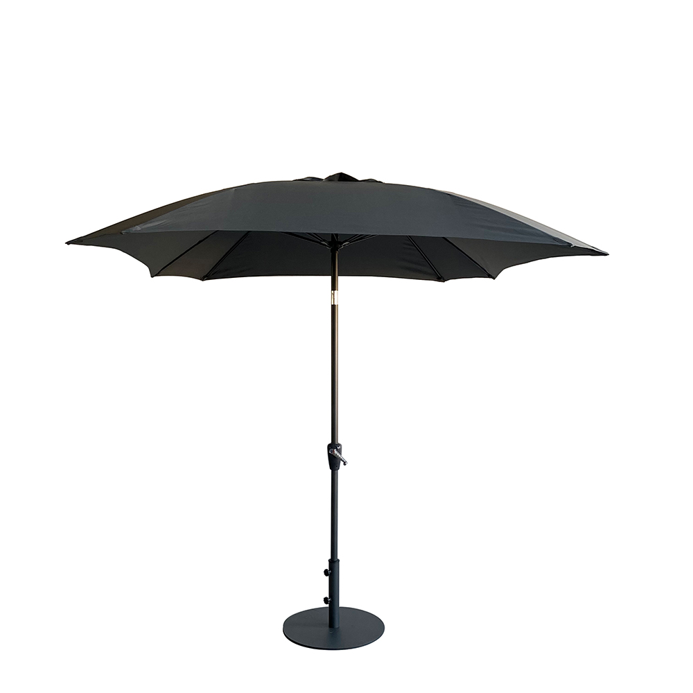 octagon-umbrella-with-aluminium-centre-tilting-pole-charcoal-grey-250cm