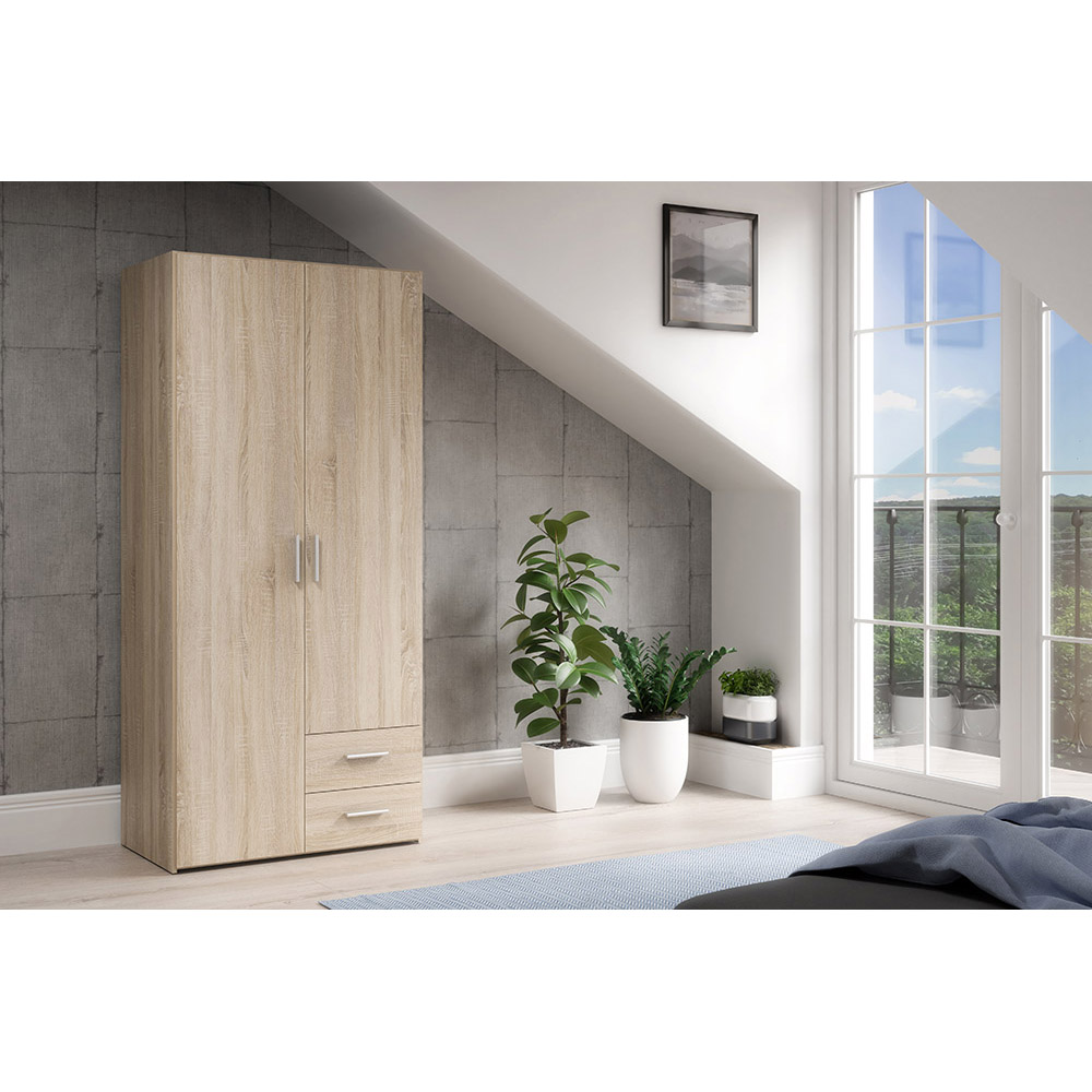 telane-2-door-2-drawer-wardrobe-sonoma-oak-87-9cm-x-195cm