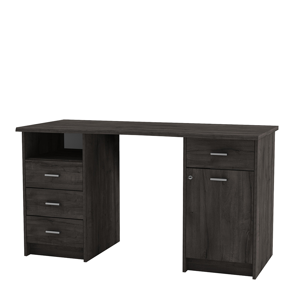 monaco-ii-desk-with-4-drawers-1-door-waterford-oak