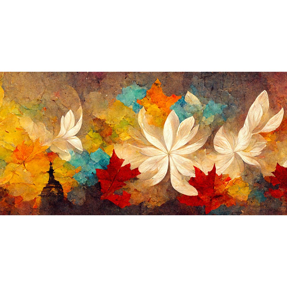 flowers-leaves-abstract-design-print-canvas-50cm-x-100cm-x-3cm