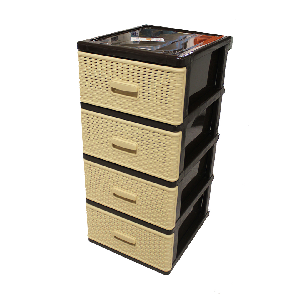 new-star-plastic-4-drawer-storage-unit-brown-beige