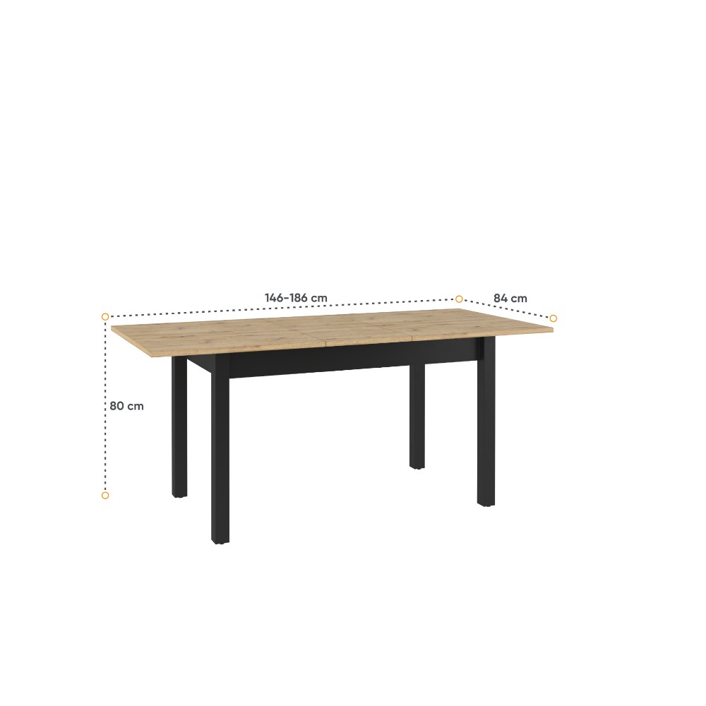 maren-dining-table-extendable-artisan-oak-black-130-180-cm