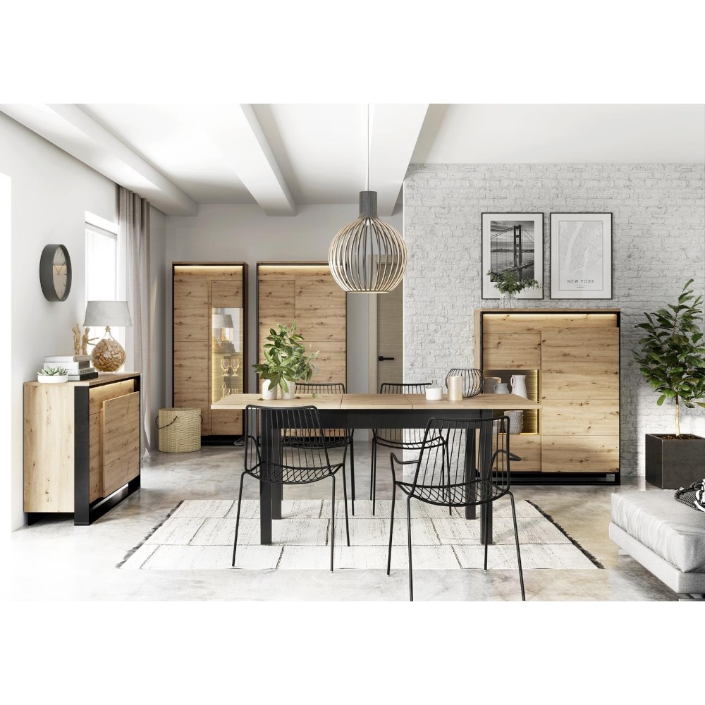 maren-dining-table-extendable-artisan-oak-black-130-180-cm