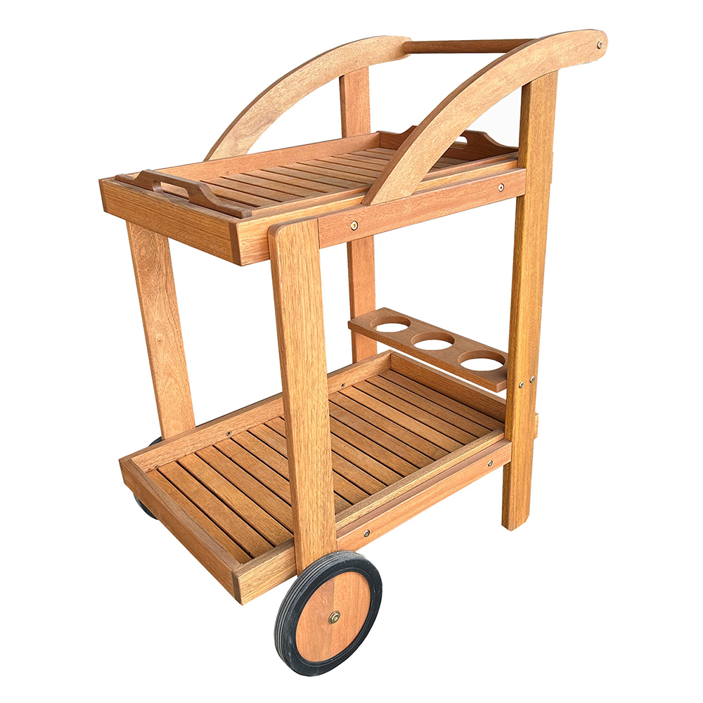 hardwood-stylish-outdoor-tea-trolley