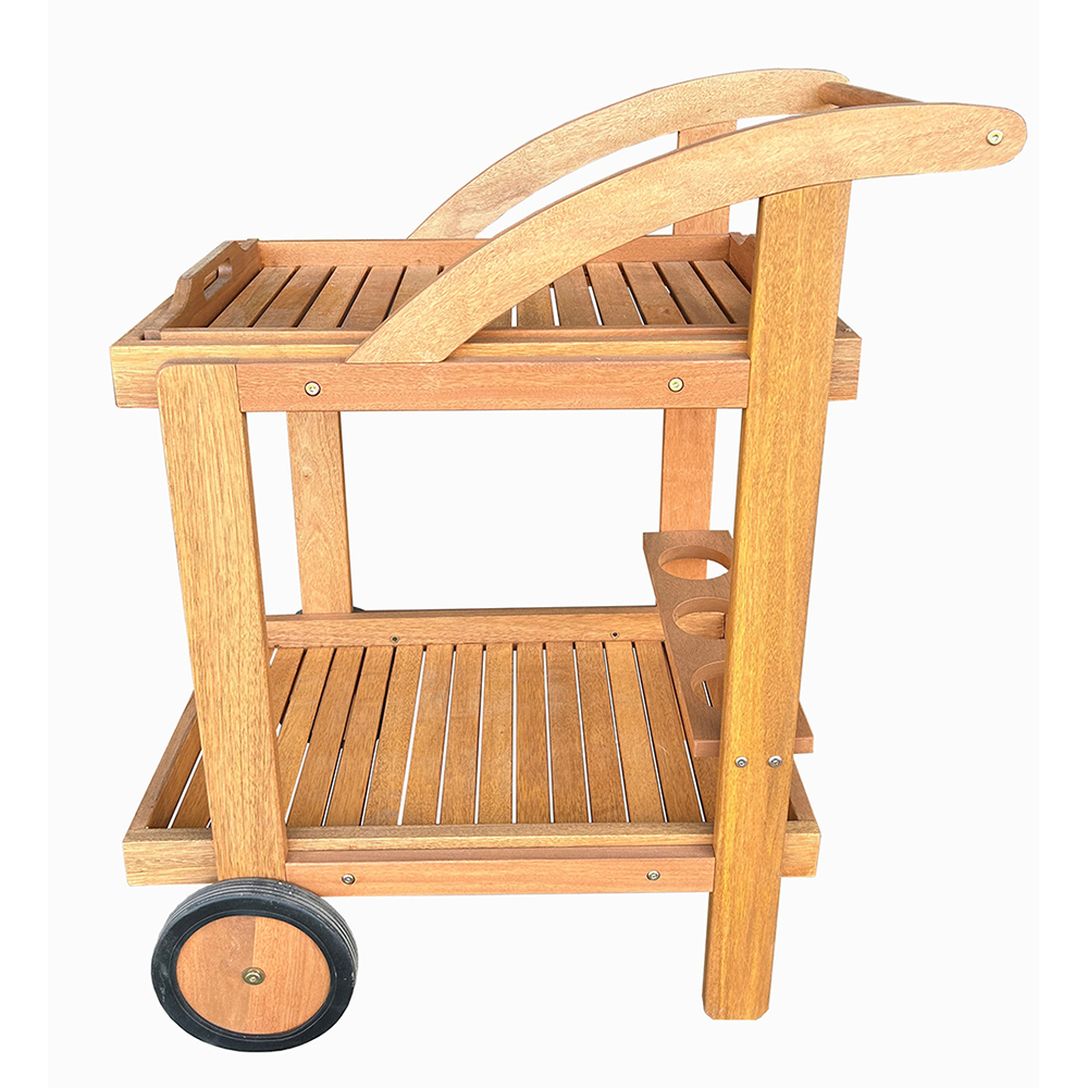 hardwood-stylish-outdoor-tea-trolley