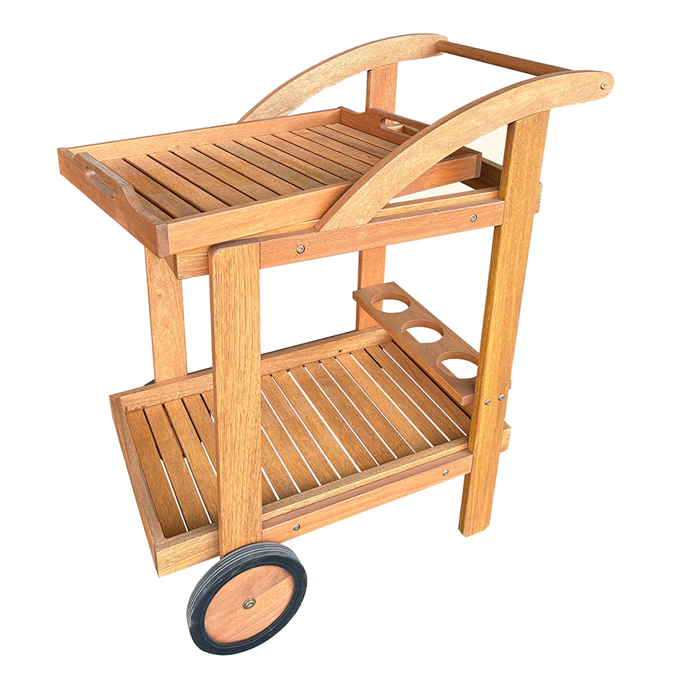 hardwood-stylish-outdoor-tea-trolley