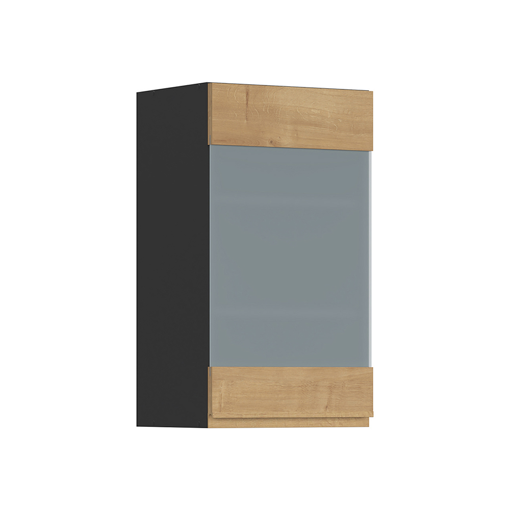 sole-kitchen-1-door-top-unit-with-glass-arlington-oak-40cm
