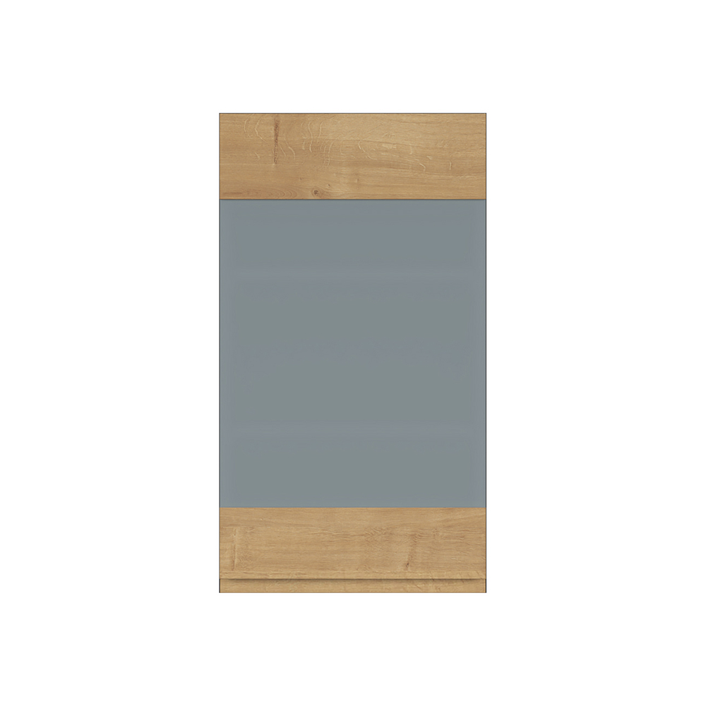 sole-kitchen-1-door-top-unit-with-glass-arlington-oak-40cm