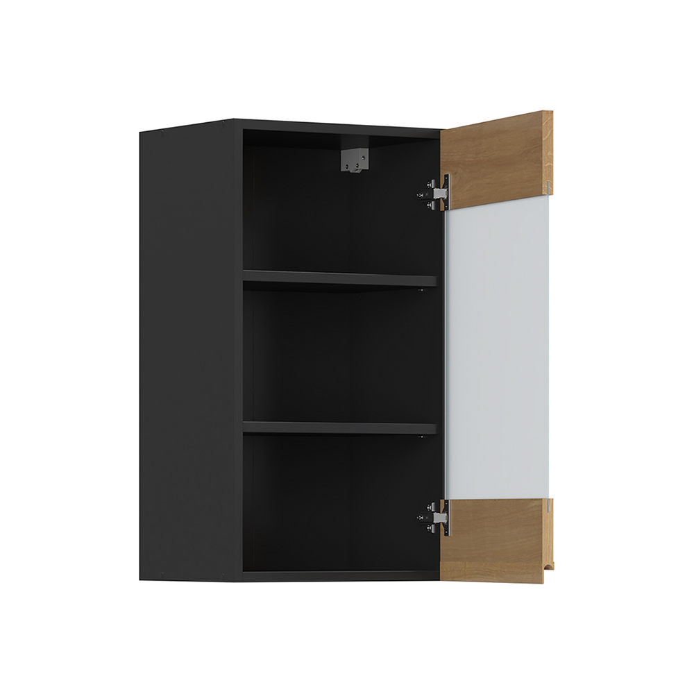 sole-kitchen-1-door-top-unit-with-glass-arlington-oak-40cm