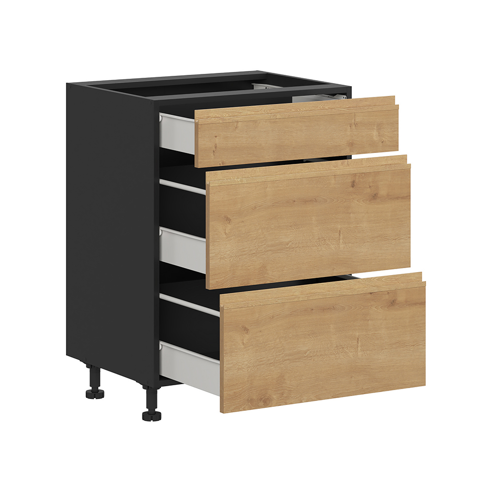 sole-kitchen-bottom-unit-with-3-drawers-arlington-oak-60cm