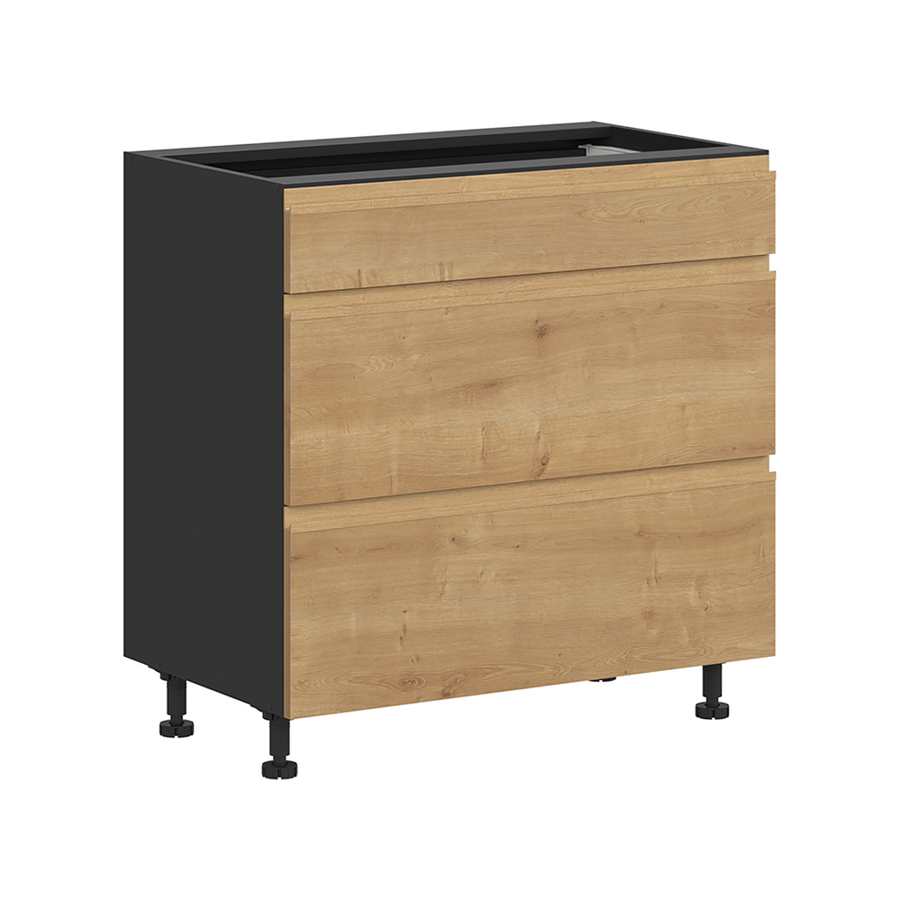 sole-kitchen-bottom-unit-with-3-drawers-arlington-oak-80cm