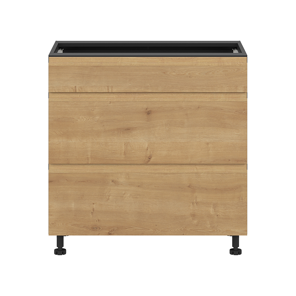 sole-kitchen-bottom-unit-with-3-drawers-arlington-oak-80cm