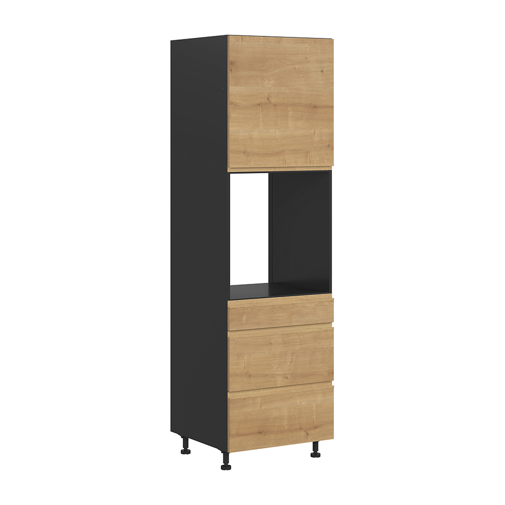 sole-kitchen-built-in-microwave-oven-tall-unit-with-3-drawers-1-door-arlington-oak-60cm