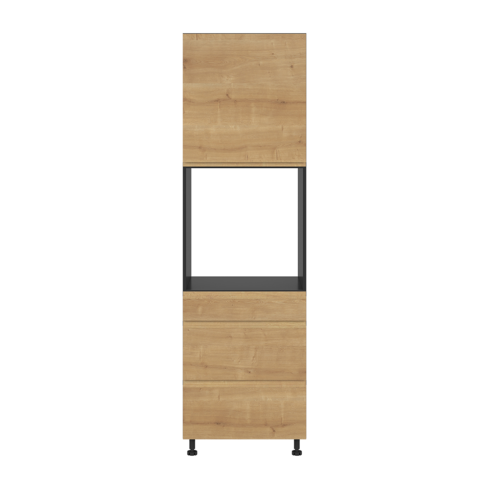 sole-kitchen-built-in-microwave-oven-tall-unit-with-3-drawers-1-door-arlington-oak-60cm