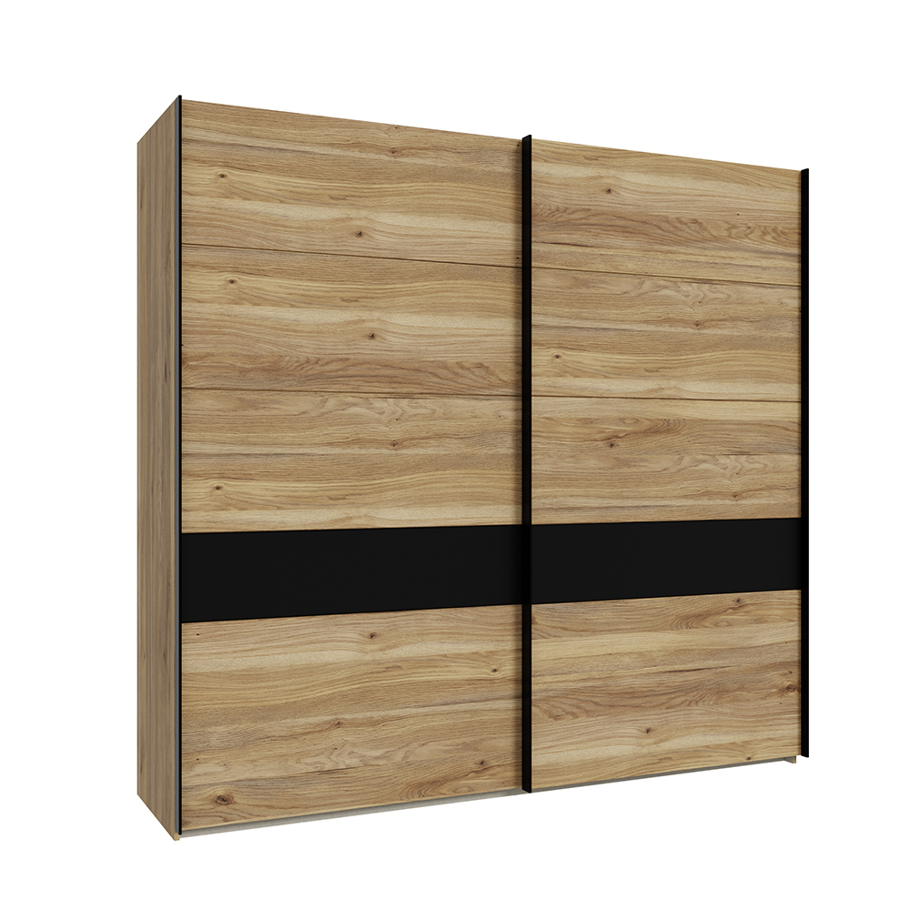 baderna-2-door-sliding-wardrobe-mauvella-oak-black-220cm-x-210cm