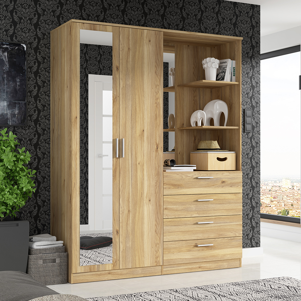 dewania-2-door-4-drawers-wardrobe-mauvella-oak