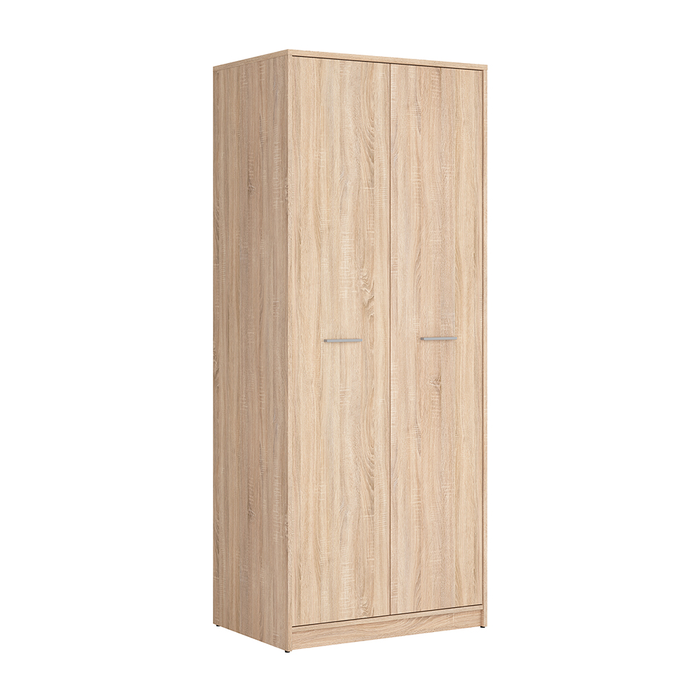 nepo-plus-2-door-wardrobe-sonoma-oak-80cm-x-197cm