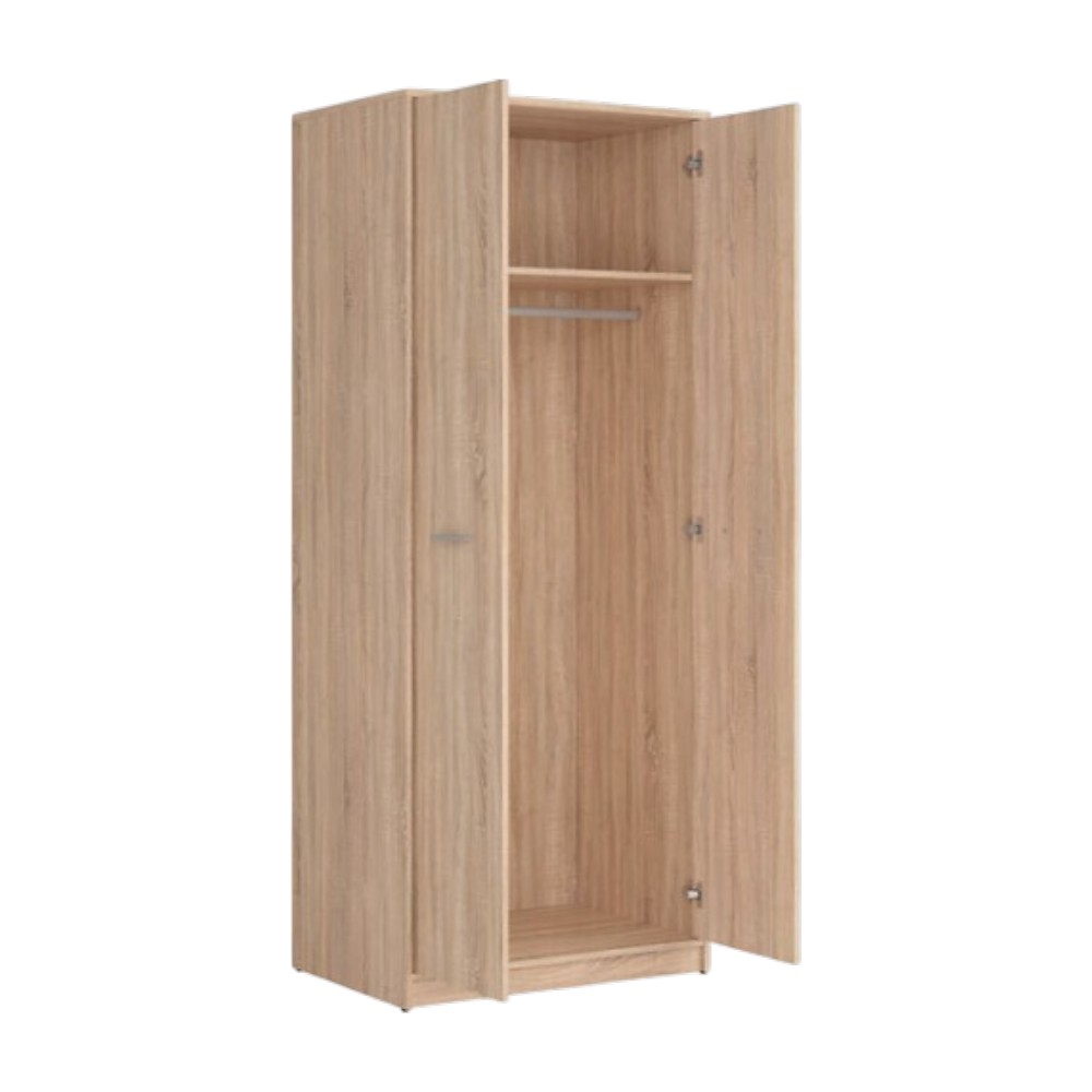 nepo-plus-2-door-wardrobe-sonoma-oak-80cm-x-197cm