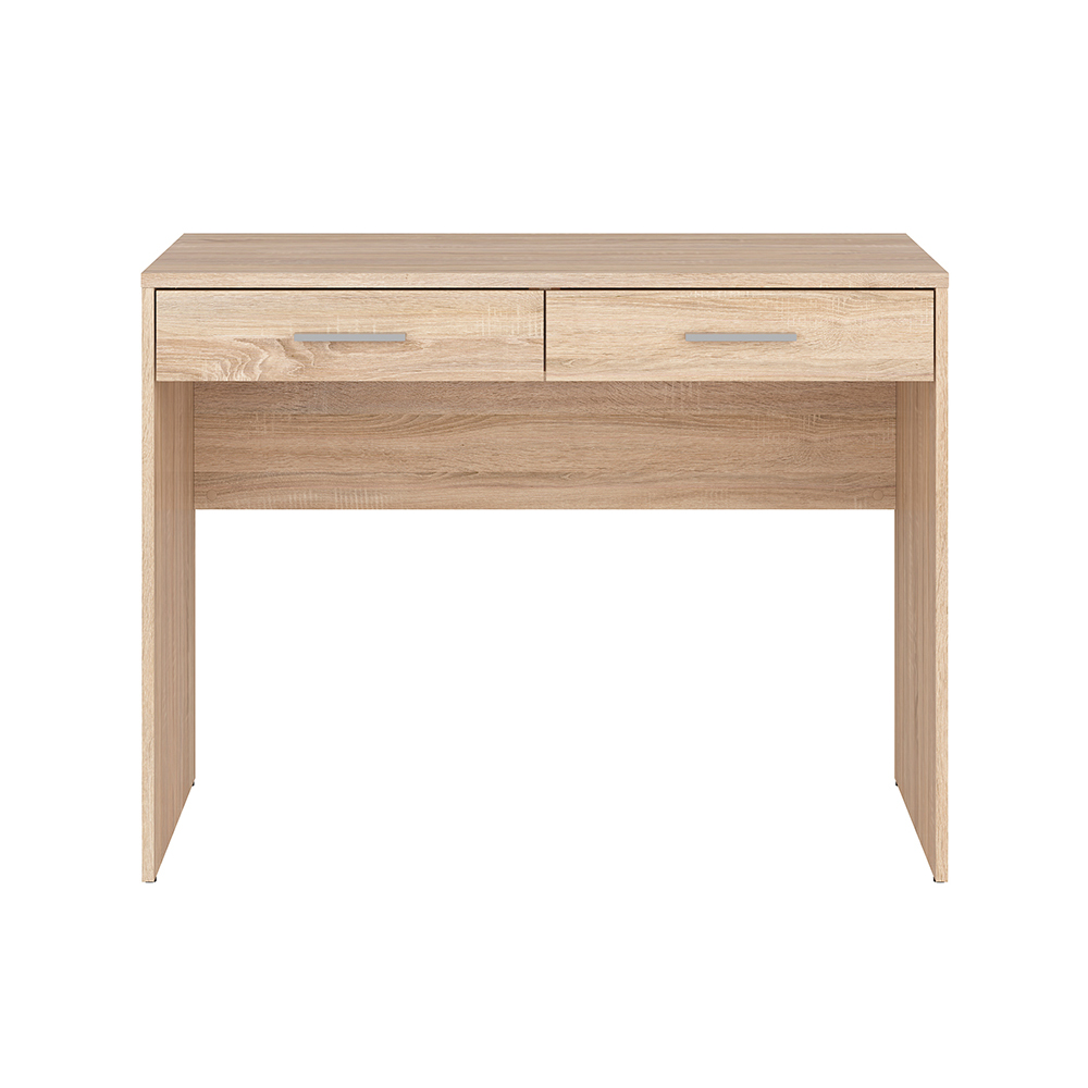 nepo-plus-2-drawer-desk-sonoma-oak-100cm