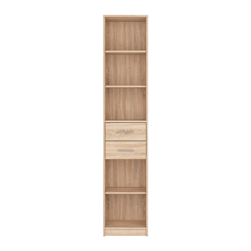 nepo-plus-book-case-sonoma-oak-40cm-x-197cm