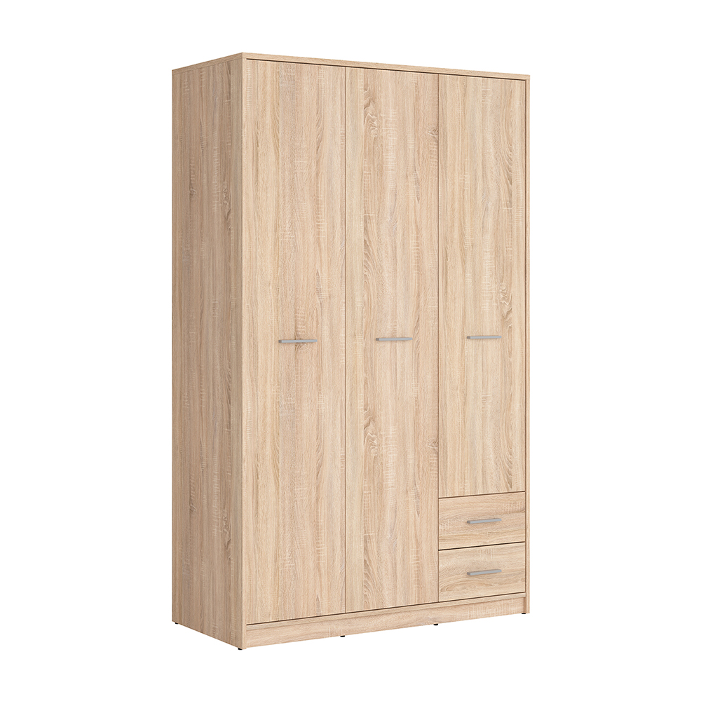 nepo-plus-3-door-wardrobe-sonoma-oak