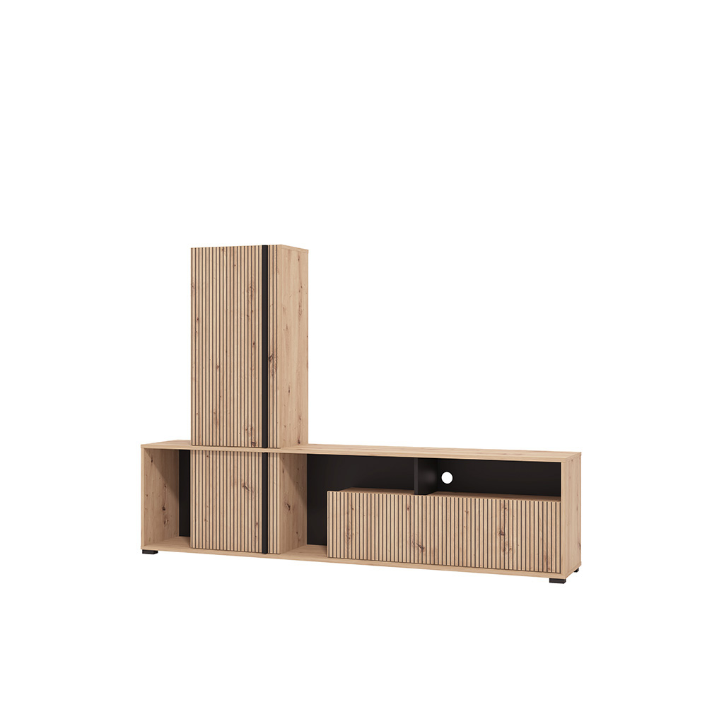 chania-tv-low-floor-unit-artisan-oak-black-195-5cm