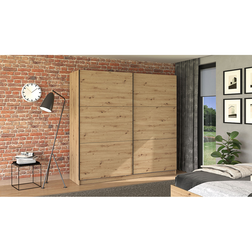 sierra-220-2-door-sliding-wardrobe-artisan-oak-217cm