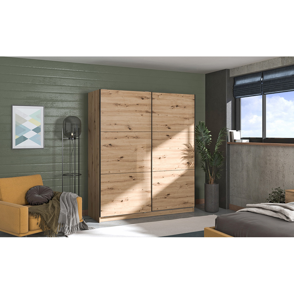sierra-180-2-door-sliding-wardrobe-artisan-oak-180cm