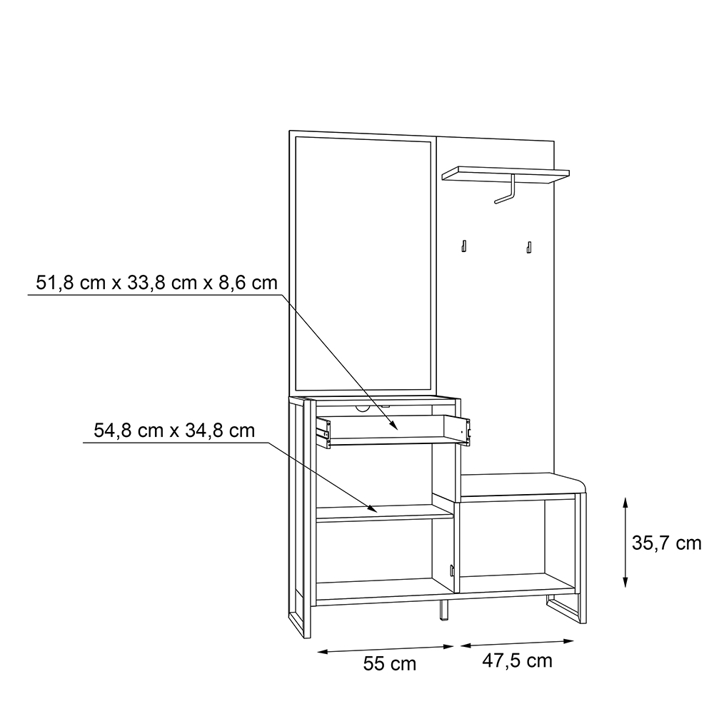 cardigan-hallway-storage-unit-with-hangers-black-stave-oak