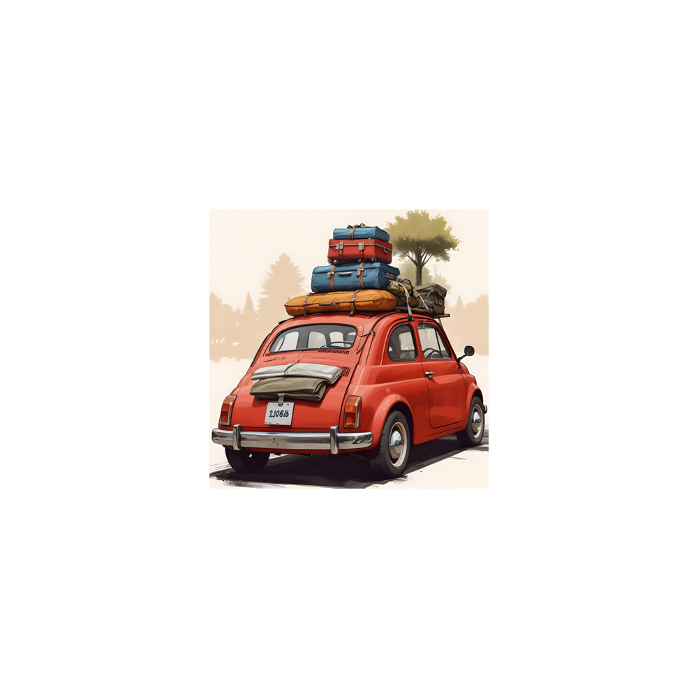 red-500-car-canvas-print-40cm-x-40cm