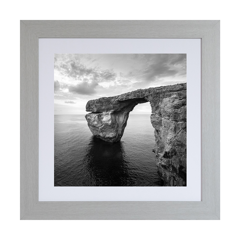 art-piatta-mdf-frame-with-passepartout-silver-azure-window-50cm-x-50cm-x-5cm