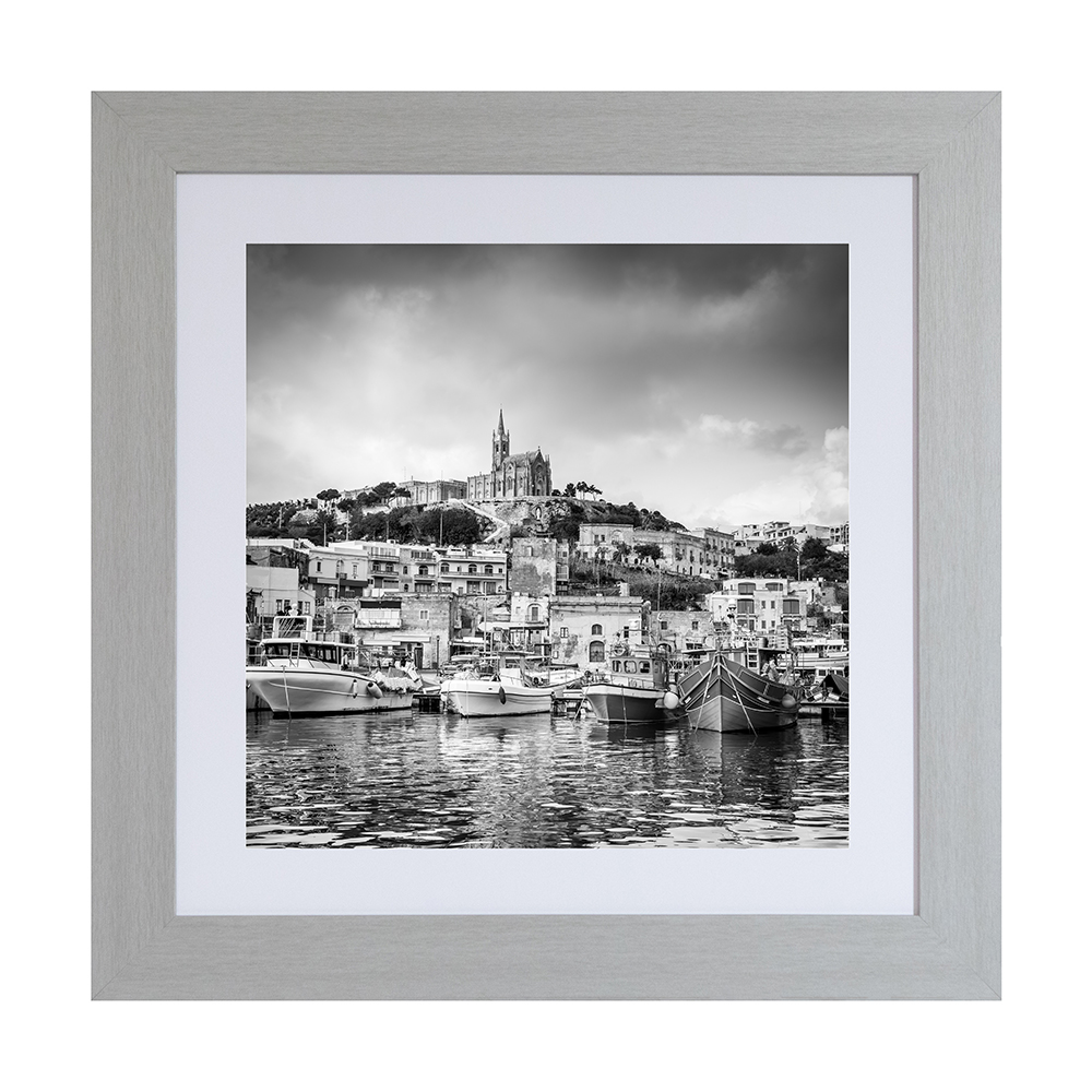 art-piatta-mdf-frame-with-passepartout-silver-mgarr-gozo-50cm-x-50cm-x-5cm