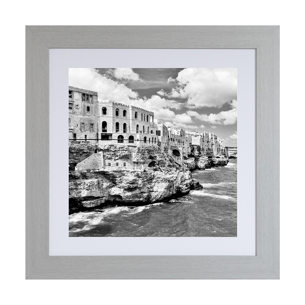 art-piatta-mdf-frame-with-passepartout-silver-polignano-a-mare-50cm-x-50cm-x-5cm