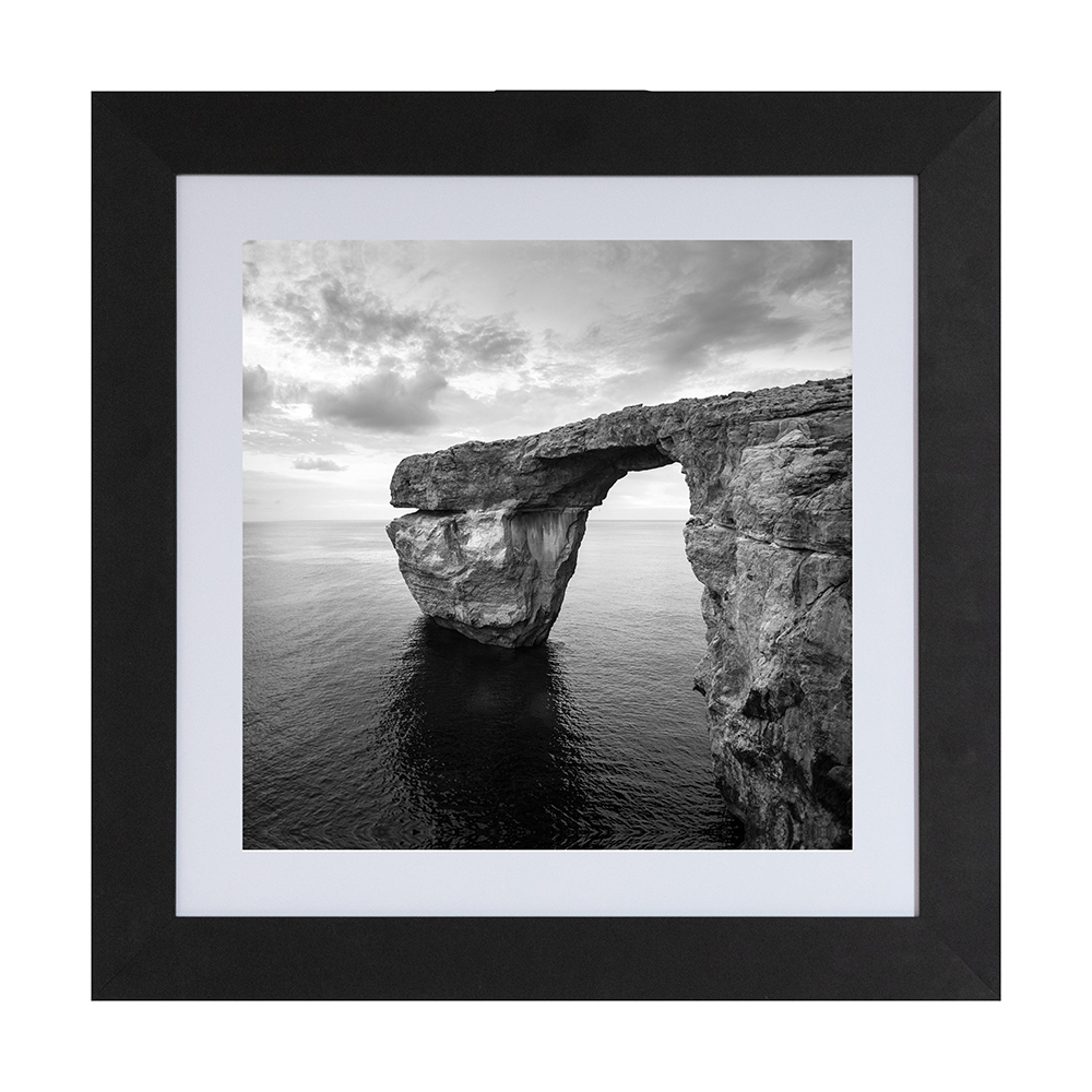 art-piatta-mdf-frame-with-passepartout-silver-black-50cm-x-50cm-x-5cm