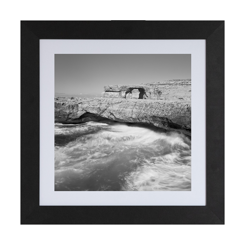 art-piatta-mdf-frame-with-passepartout-black-wavy-azure-window-50cm-x-50cm-x-5cm