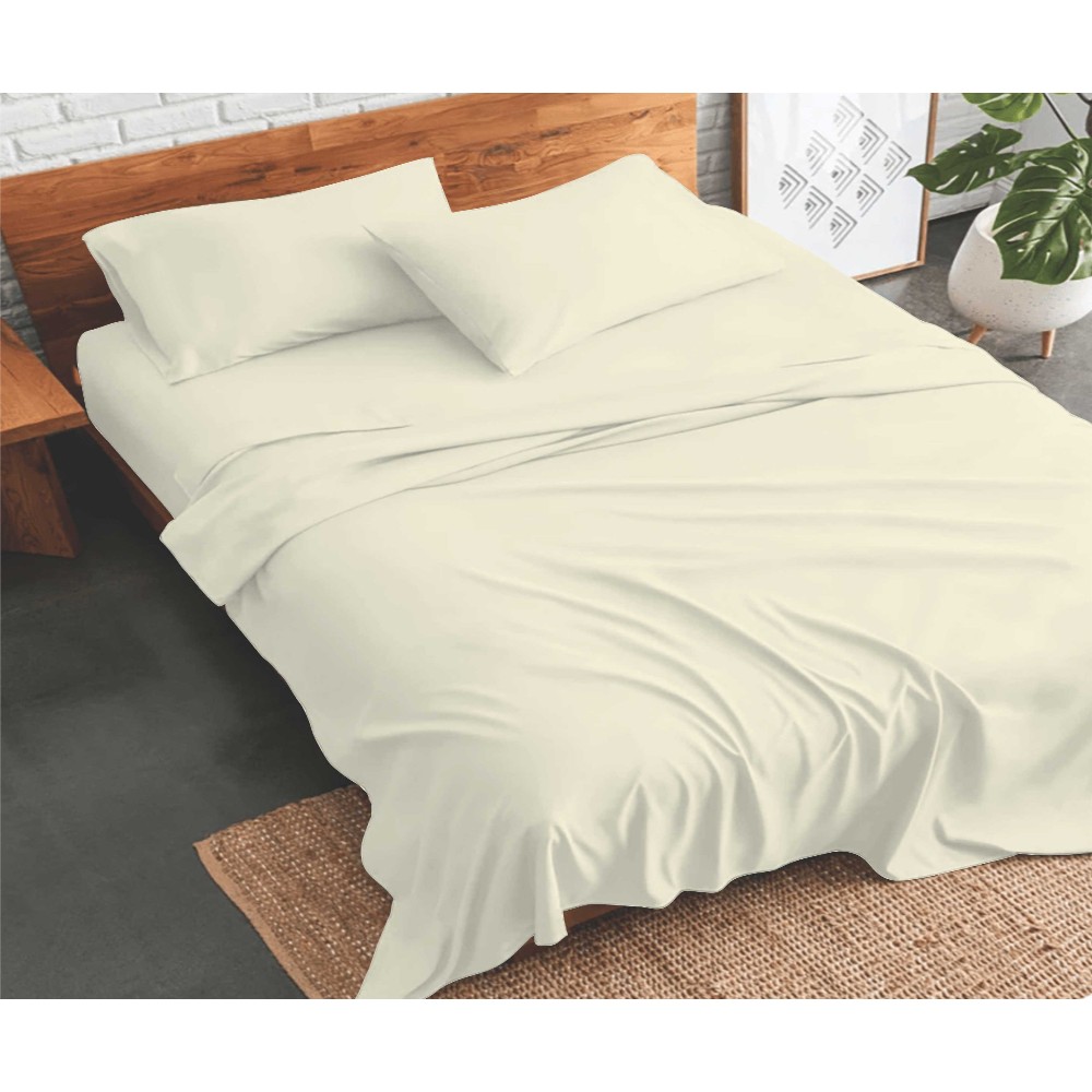 cotton-bed-sheets-set-for-super-king-size-bed-bleach-sand