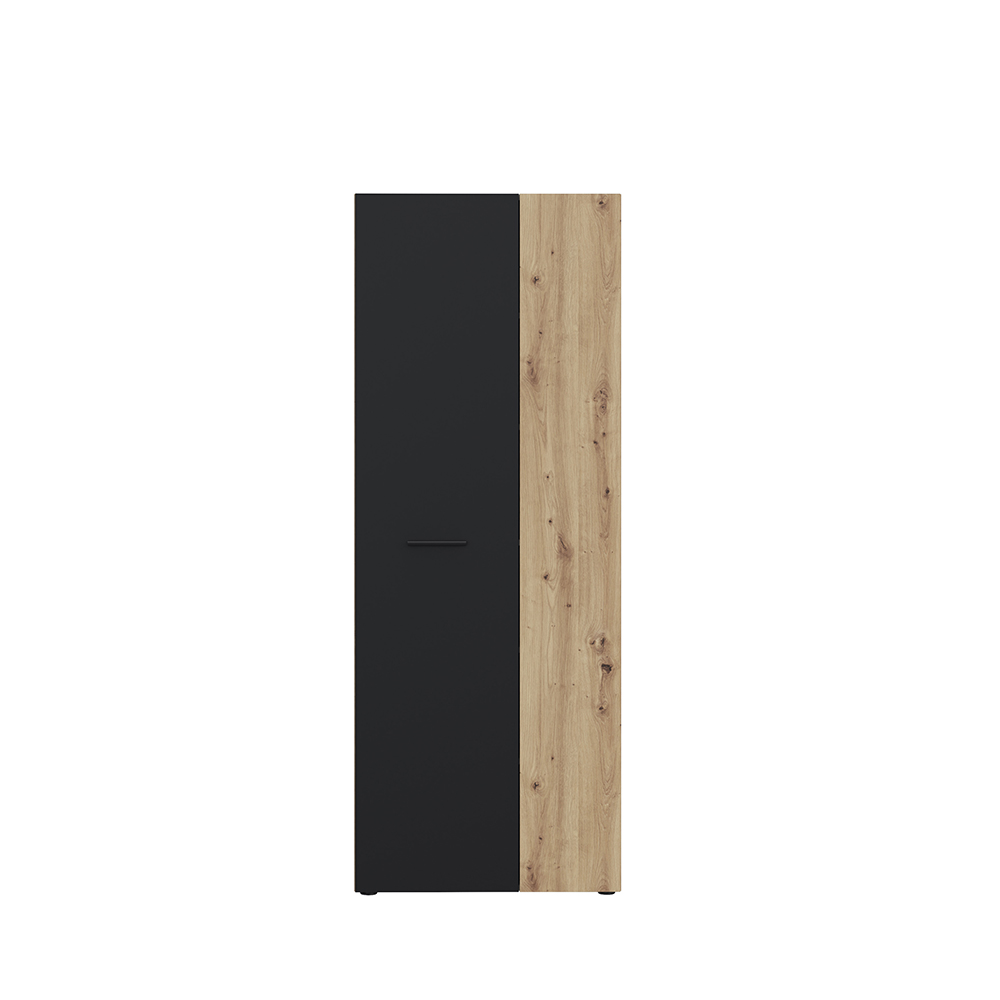 net-306-tall-shoe-cabinet-artisan-oak-black
