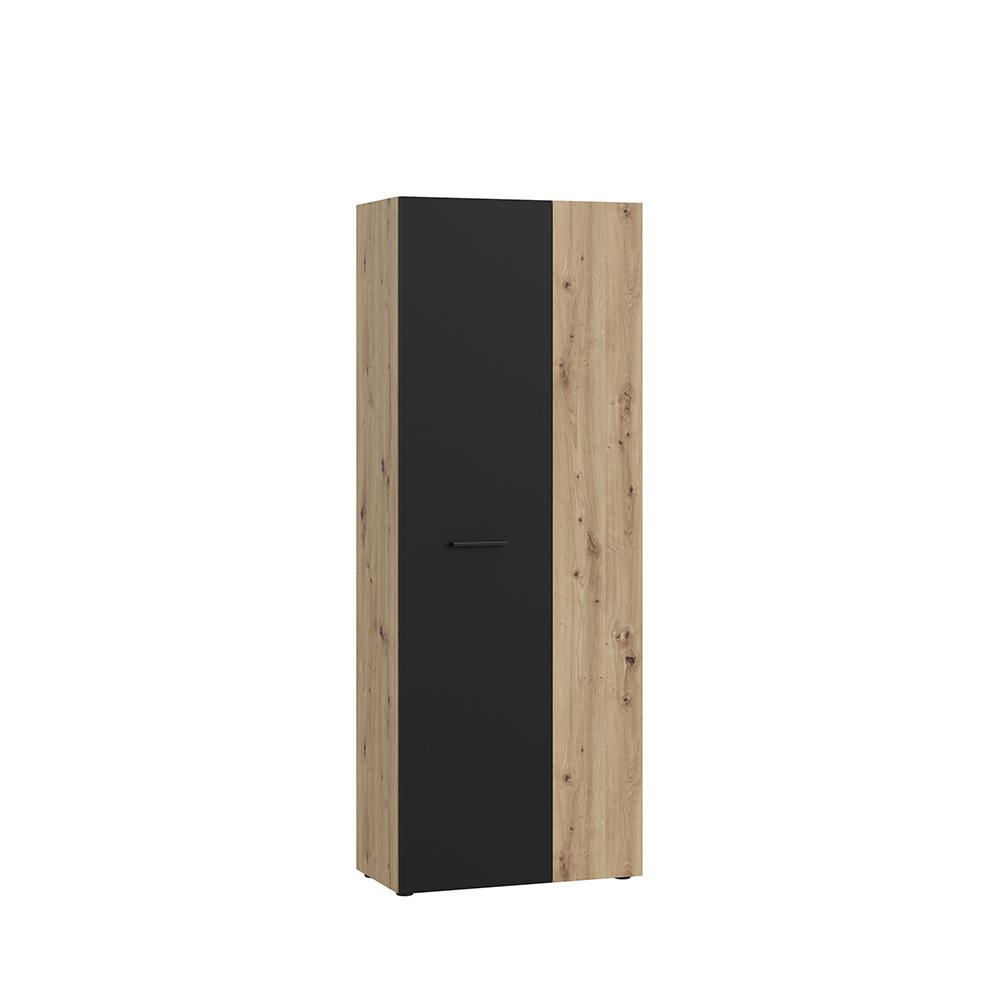 net-306-tall-shoe-cabinet-artisan-oak-black