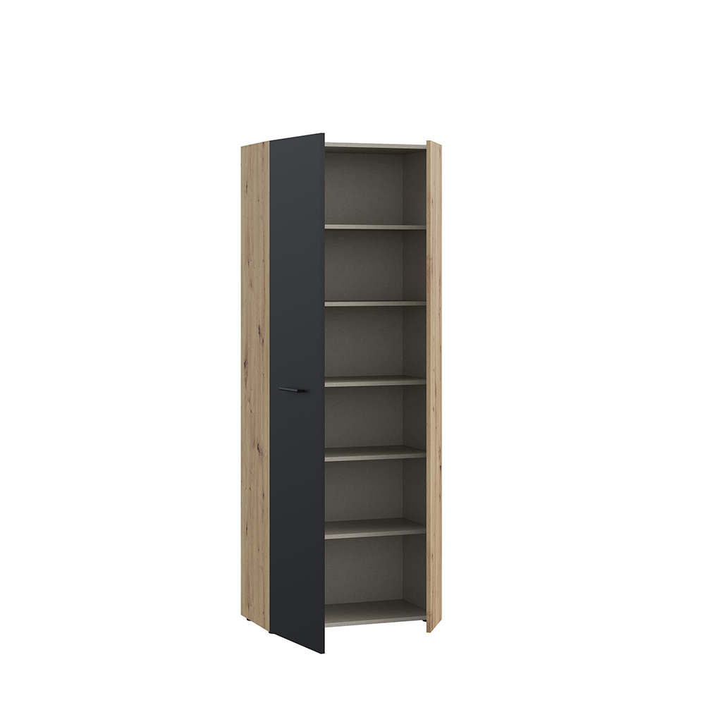 net-306-tall-shoe-cabinet-artisan-oak-black