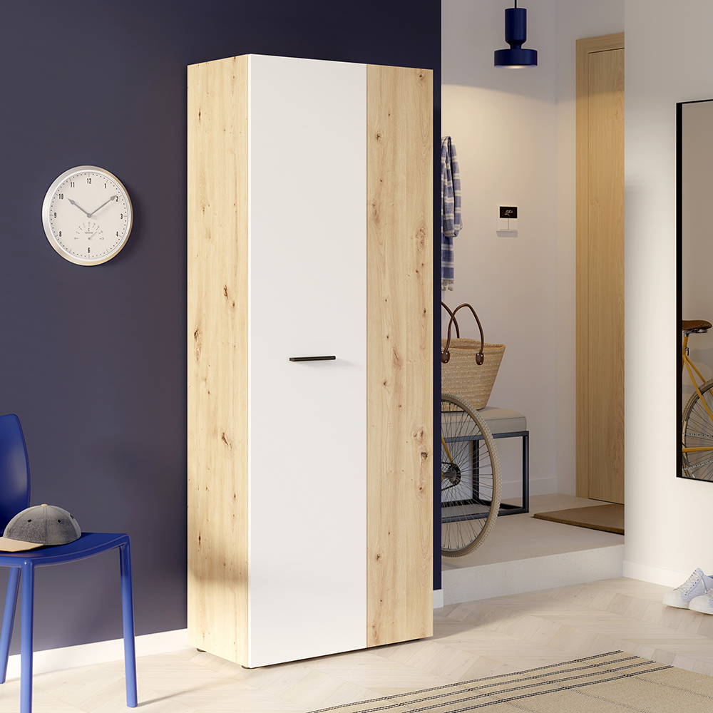 net-306-tall-shoe-cabinet-artisan-oak-white