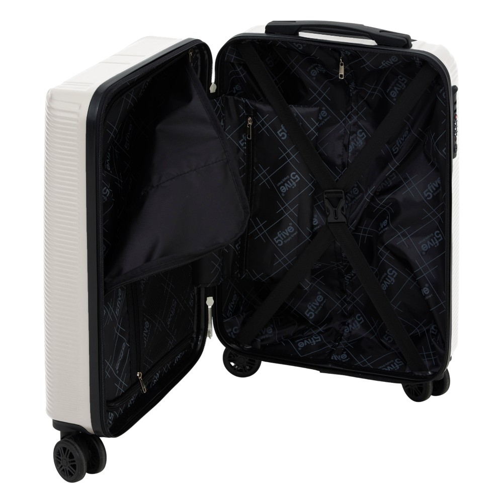 5five-suitcase-8-wheel-abs-medium-size-white
