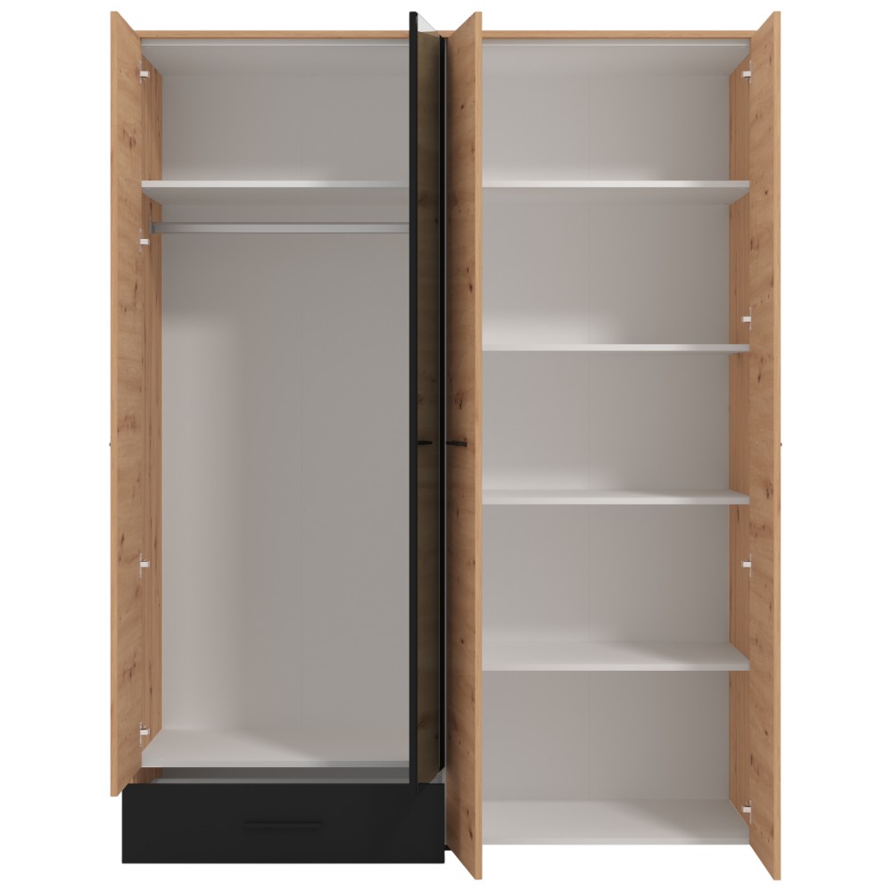 forma-ideale-wardrobe-varadero-4-oak-black-design-and-mirror