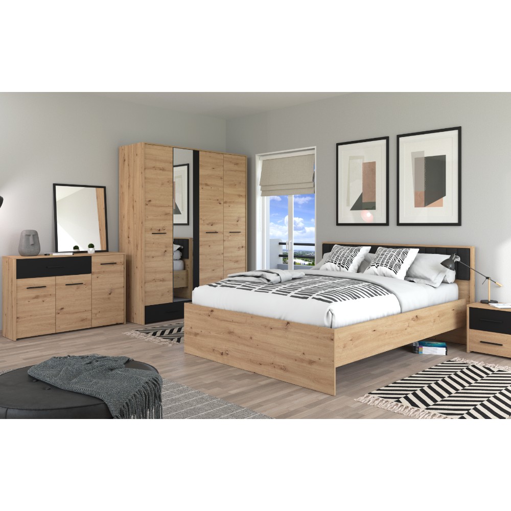 forma-ideale-wardrobe-varadero-4-oak-black-design-and-mirror