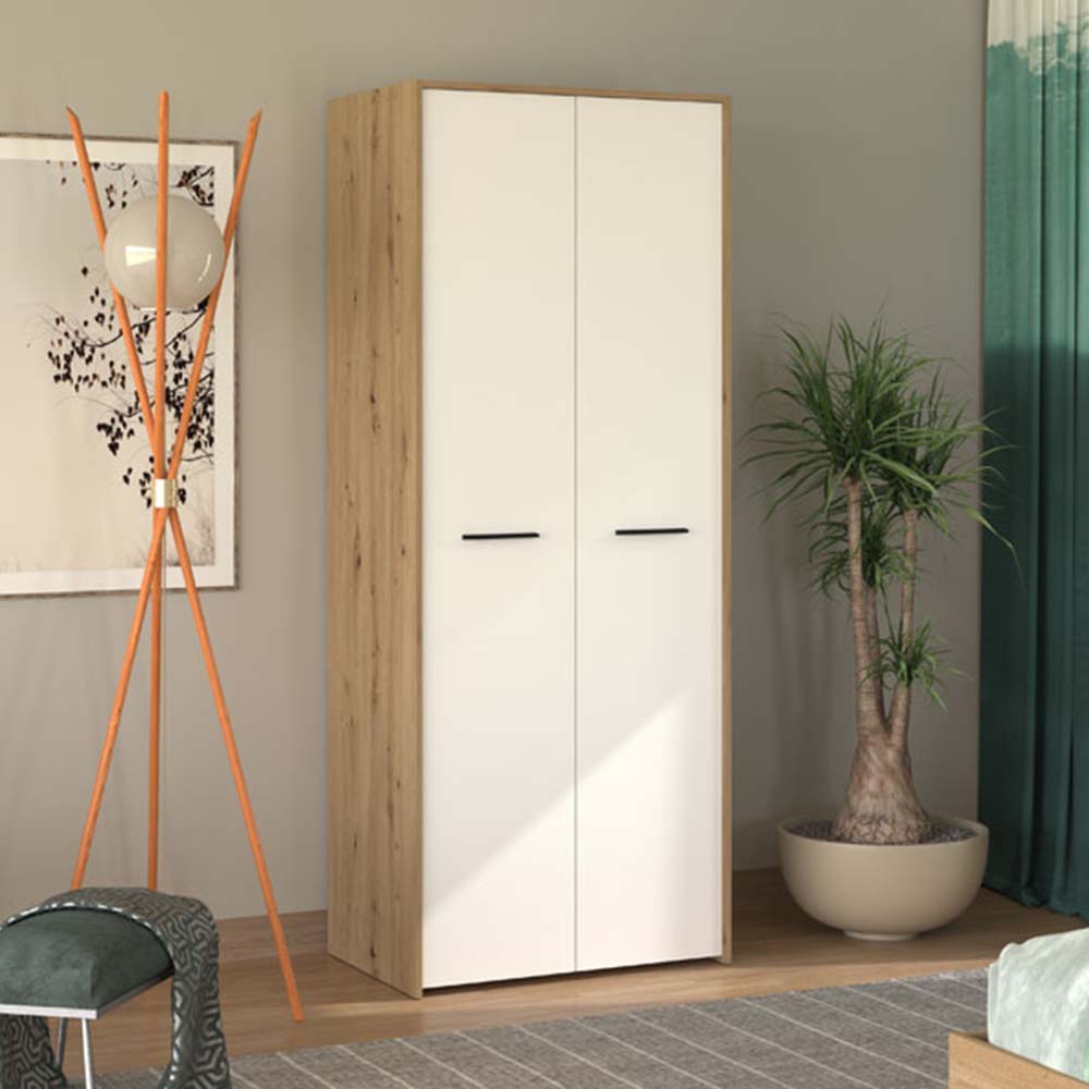 varadero-2-door-wardrobe-in-artisan-oak-and-white