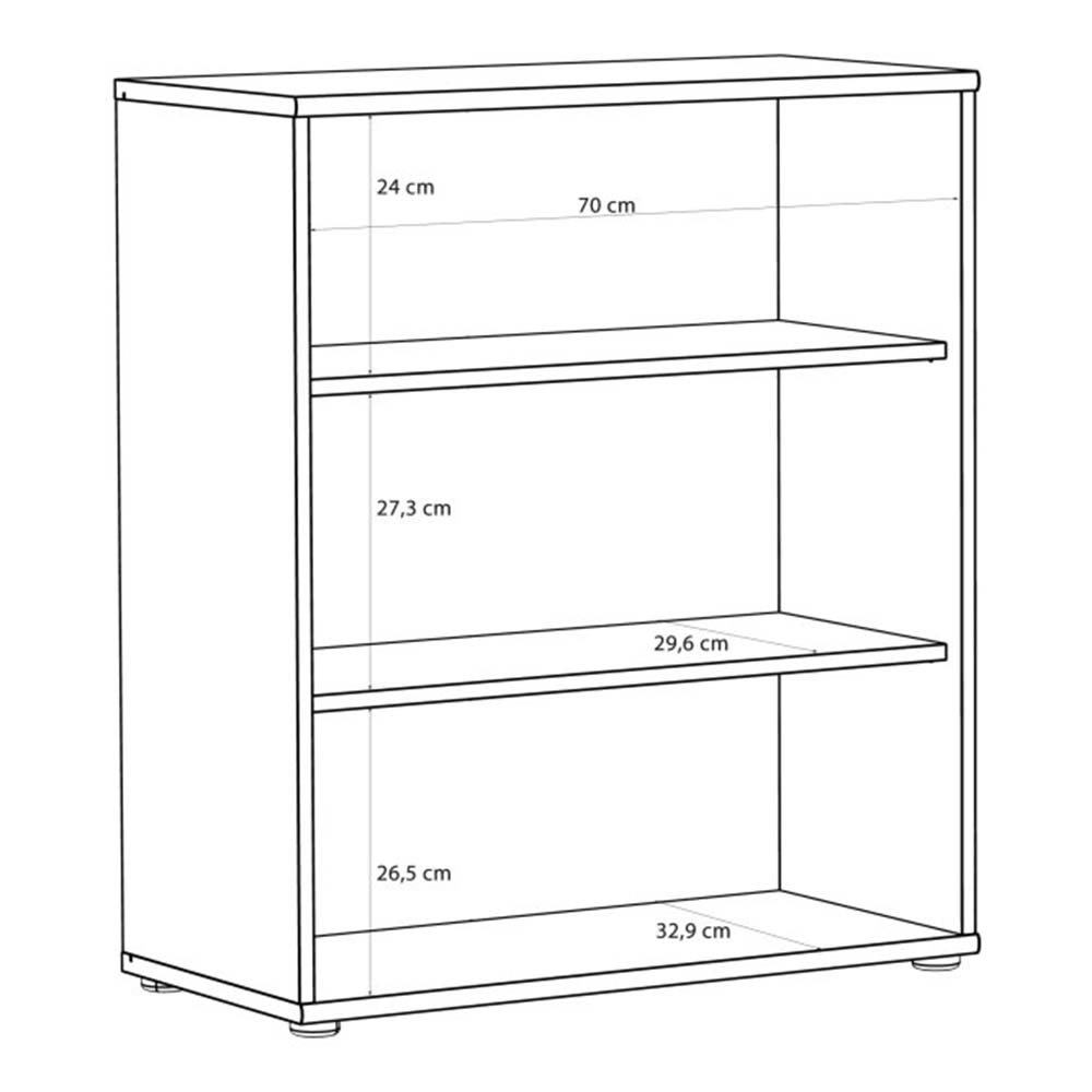 tempra-3-tier-open-shelf-bookcase-sand-73-7x85-5x34-8-cm