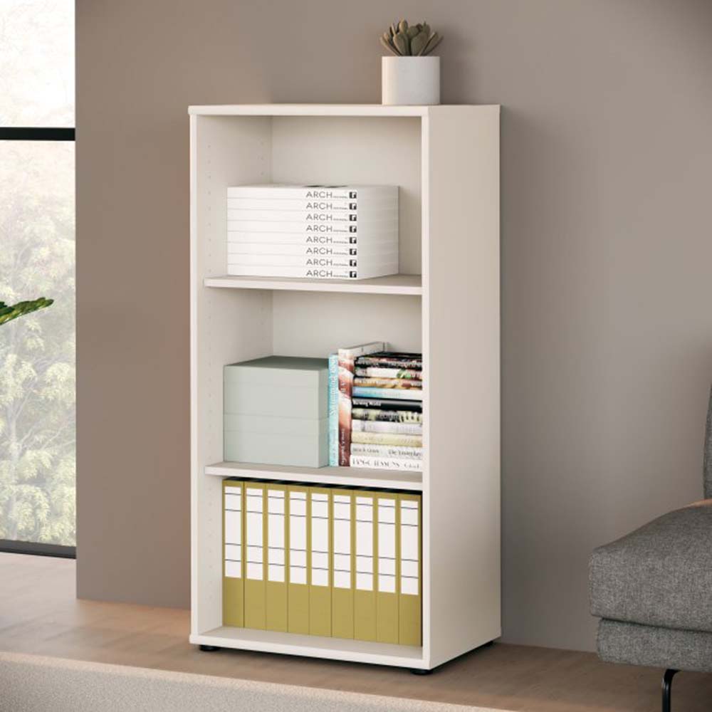 tempra-narrow-3-tier-open-shelf-book-case-storage-unit-sand-54x111-1x34-8