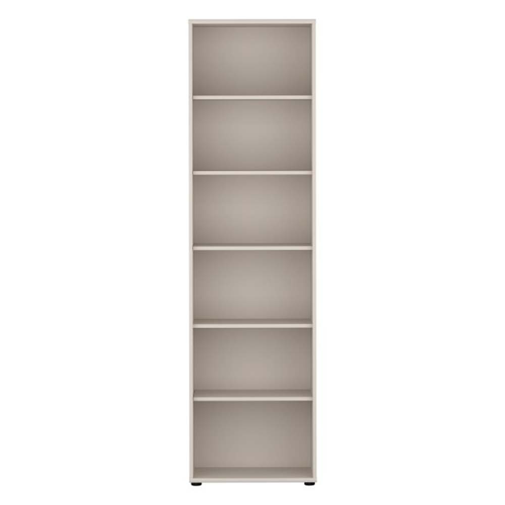 tempra-narrow-open-shelf-book-case-storage-unit-sand-54x197-5x34-8