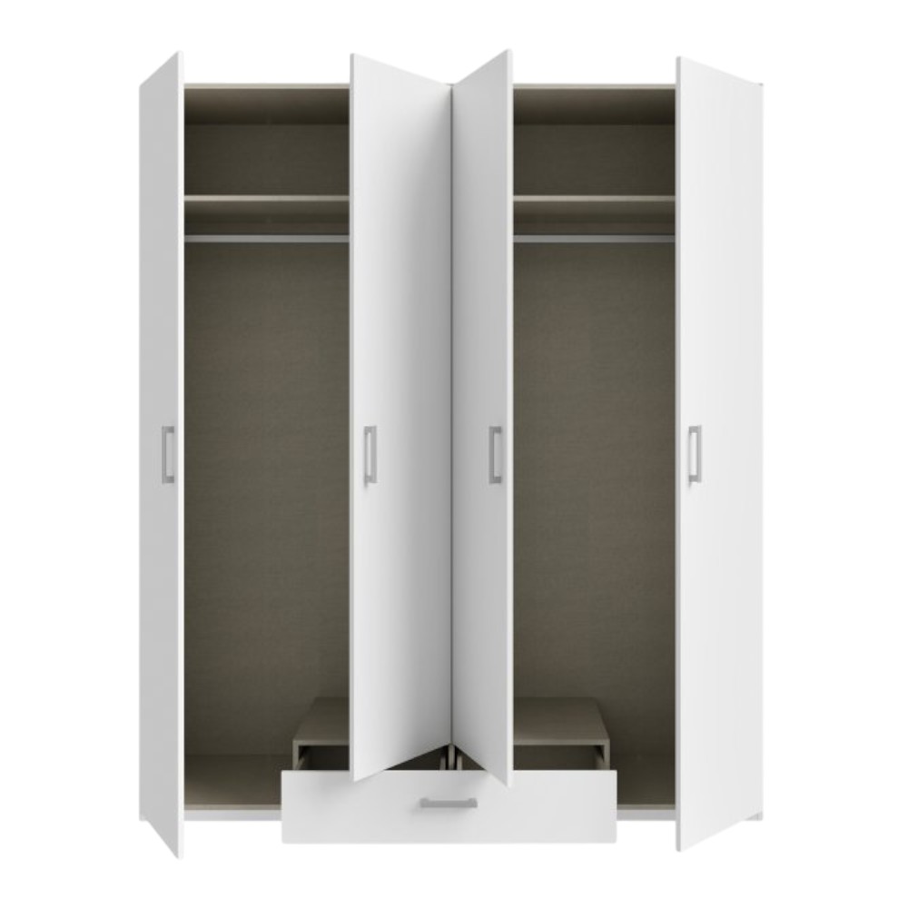 econobox-2-white-wardrobe-4-doors-with-1-drawer-177-5x210-5x54-2
