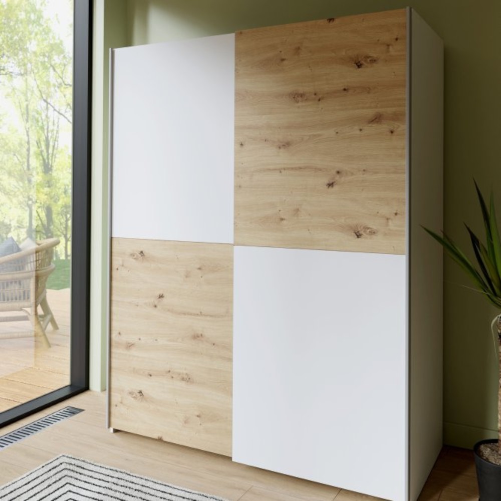 schachmatt-whiteartistan-oak-sliding-wardrobe-150