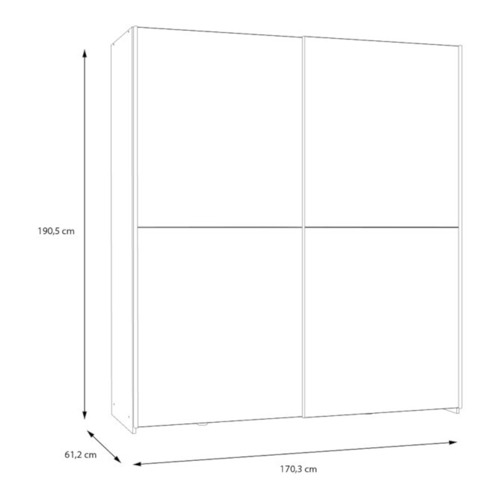 sliding-wardrobe-schach-matt-white-170cm